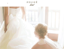 Tablet Screenshot of felicebridal.com